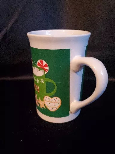 "Joy" Christmas Mug/ Cup, Gingerbread & Peppermint. By Royal Norfolk.